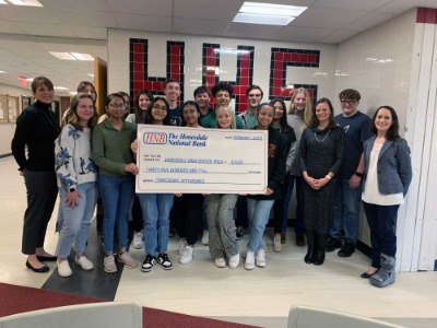 Honesdale High School FBLA check presentation 2023