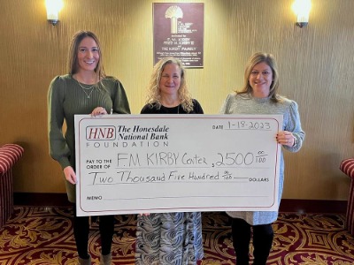 F.M. Kirby Center check presentation 2023