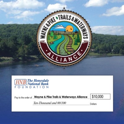 Wayne Pike Trails Waterways Alliance Foundation check donation