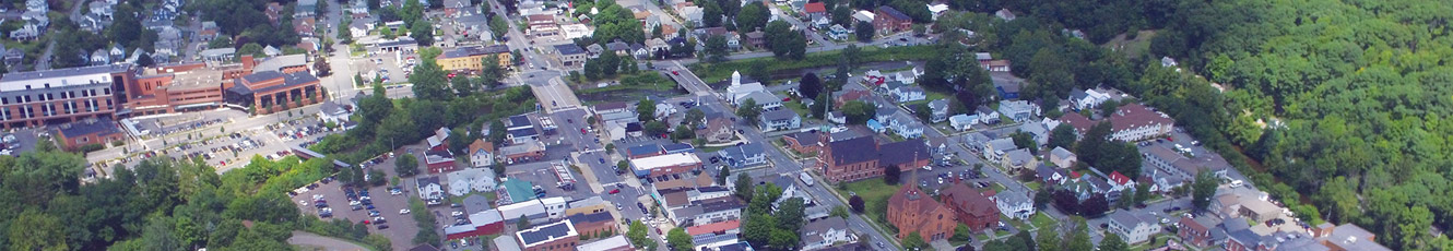 aerial view of Honesdale