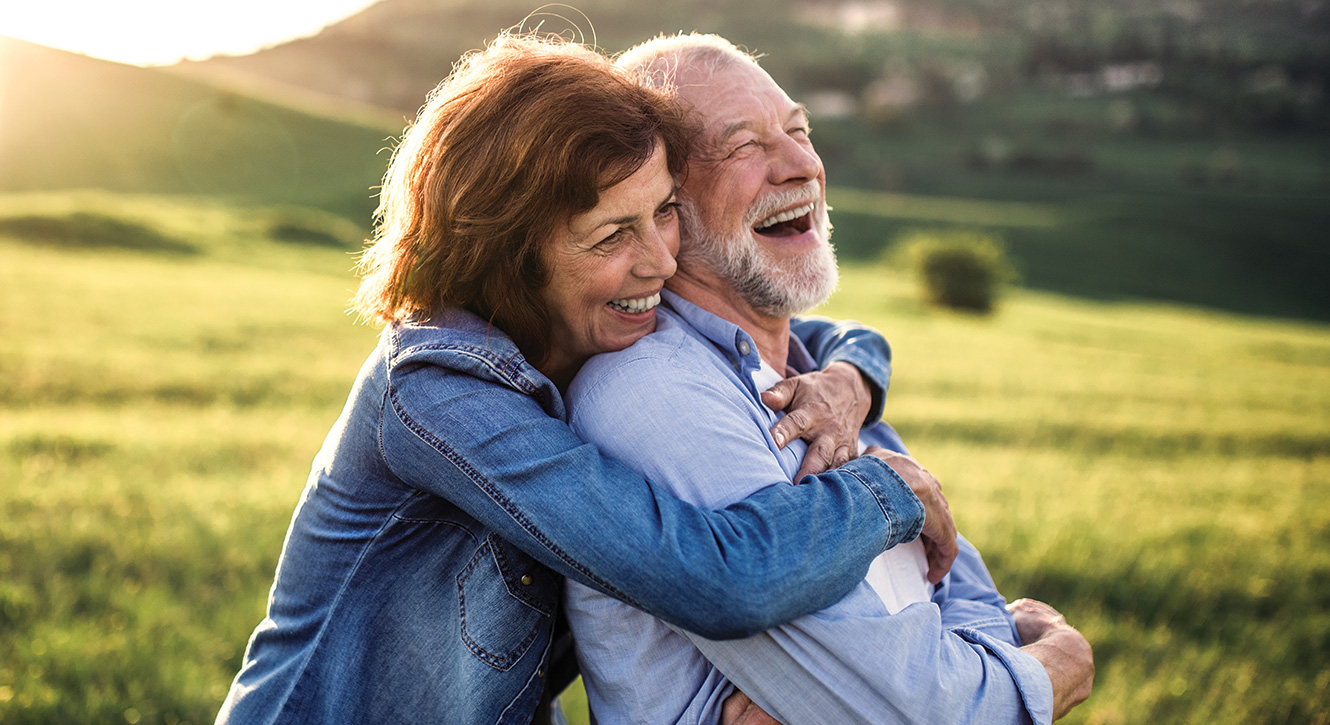 couple embracing